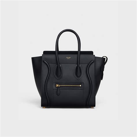 micro luggage celine size|Celine shoulder luggage tote price.